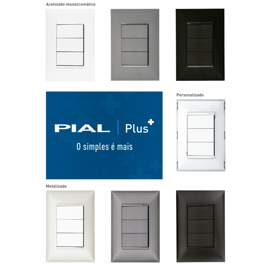 conjunto interruptores pial plus+