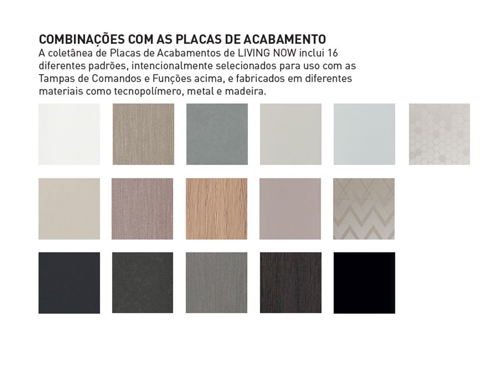 Opções de acabamento