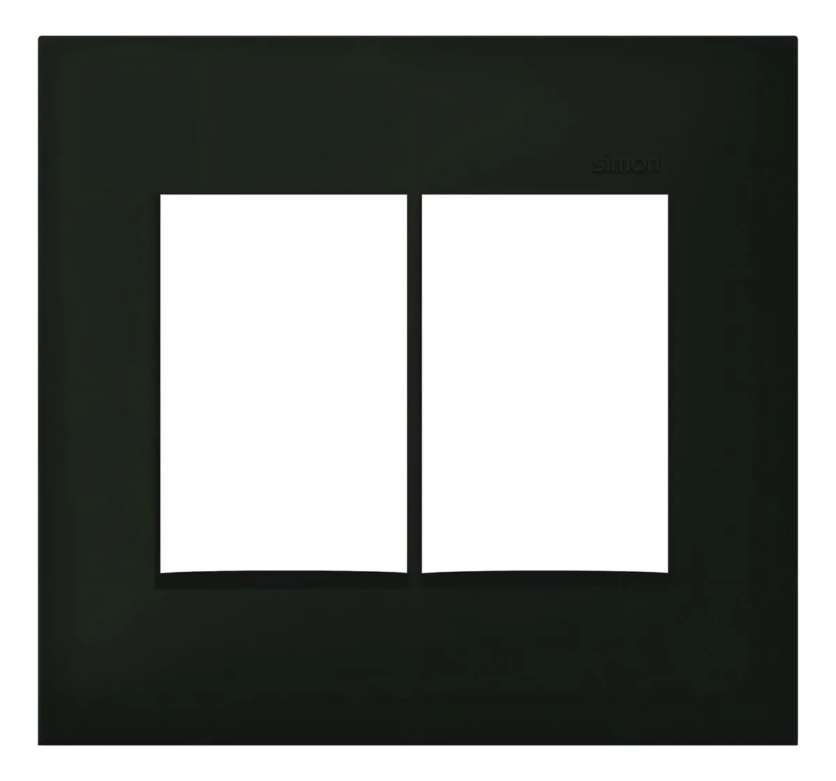 placa 4x4 simon 35 preto fosco